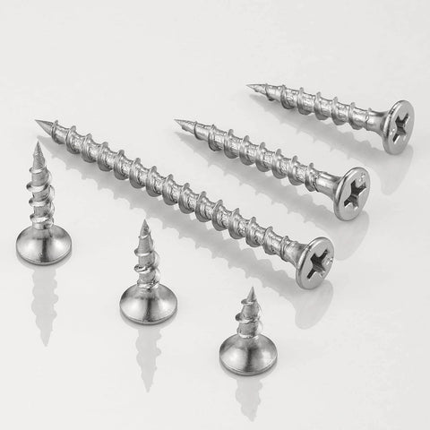 ✝️ Wensilon (420 pcs)#6X3/4 410 Stainless Steel Fastener Drywall Screws-Phillips with coarse Threaded tip, Black, Suitable for Drywall Slate, Wood, etc.(1 pounds)