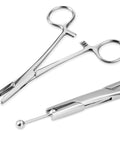 3mm Piercing Ball Removal Tool Stainless Steel Dermal Anchor Forceps For Dermal Tops Unscrew Or Screw Ball Pliers For Nose Septum Earrings