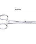 Side view of 4mm Jaw Piercing Ball Removal Tool Stainless Steel Dermal Anchor Forceps For Dermal Tops Unscrew And Screw Ball Pliers.