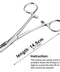 3mm Piercing Ball Removal Tool Stainless Steel Dermal Anchor Forceps For Dermal Tops Unscrew Or Screw Ball Pliers