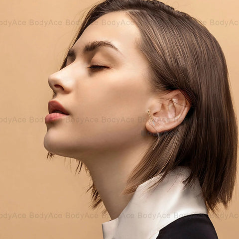 Piercing Tapers Set 14G 16G 18G 20G Stainless Steel Threadless Insertion Pin Screws Curved Stretching Kit worn in ear