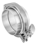 Close-up of Stainless Steel Pipe Clamp Kit, 3 Inch 76mm Sanitary Clamp With Ferrule Union, Homebrew Pipe Repair Leak Sealer Emergency Kit