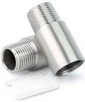 2 Pcs Stainless Steel Pipe Fittings Half Inch NPT Male To Half Inch NPT Female Threaded 2 Inch Nipple Cast Pipe 304 Image