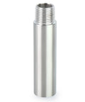 Two Pack Stainless Steel Pipe Fittings 1/4 Inch NPT Male To 1/4 Inch NPT Female Threaded Nipple Cast Pipe 4 Inch Length 304 Stainless Steel
