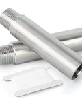 Two Pack Stainless Steel Pipe Fittings 1/4 Inch NPT Male To 1/4 Inch NPT Female Threaded Nipple Cast Pipe 4 Inch Length 304 Stainless Steel