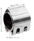 Side view of Stainless Steel Pipe Repair Clamp Kit For Emergency Fixes On Plastic And Metal Pipes 56mm To 59mm 2.2 To 2.3in Band