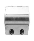 Front view of Stainless Steel Pipe Repair Clamp Kit For Emergency Fixes On Plastic And Metal Pipes 56mm To 59mm 2.2 To 2.3in Band