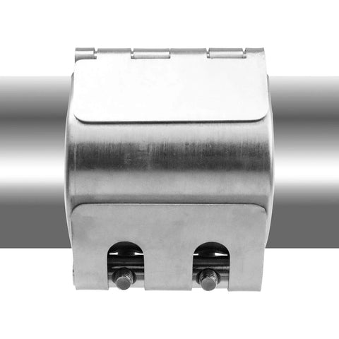 Stainless Steel Pipe Repair Clamp Kit For Emergency Fixes On Plastic And Metal Pipes 56mm To 59mm with Rubber Inner Liner installed