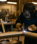 Welder using Pro Grade ER308L Stainless Steel TIG Welding Rods 1/16 X 16 In, 1 Lb Filler Wire with low spatter in industrial setting