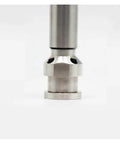 Stainless steel piston rod and piston valve 287832 for airless paint sprayer GH833, close-up view, polished finish