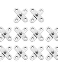 Beefy 10 Pack 360 Degree Rotating Pivot Hinges For Cabinets, 57 X 16.3mm Stainless Steel Concealed Hidden Hinges For Kitchen Doors