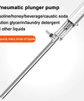 LHQYA 95cm Stainless Steel Pneumatic Chemical Pump, Pneumatic Piston Pump, Flow: 10L/min, Working Pressure: 0.8Mpa, Outlet Diameter: 25/32mm