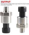 Stainless Steel 316 Pressure Transducer Sensor 100 Psi With 40 Inch Cable And One Eighth Inch NPT Connector Compatible With Oil Fuel Air Water, 0.5 V To 4.5 V Linear Output, High Temperature Resistant, Durable Industrial Gauge Sensor