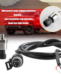 Stainless Steel 316 Pressure Transducer Sensor 100 Psi With 40 Inch Cable And One Eighth Inch NPT Connector Compatible With Oil Fuel Air Water, 0.5 V To 4.5 V Linear Output, High Temperature Resistant, Durable Industrial Gauge Sensor image showing sensor components and features.