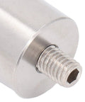 Total Station Prism Adapter Quick Release In Stainless Steel for RTK Surveying close-up of threaded interface
