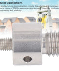 Total Station Prism Adapter Quick Release In Stainless Steel, M8 to 5/8in 11 interface, secure connection for RTK surveying tools.