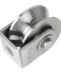2PCS V Type Pulley Roller 304 Stainless Steel Pulley Block Duplex Bearing Super Silent Heavy Duty Grooved Wheel for Material Handling