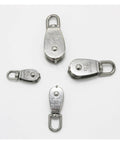 M20 Cable Single Pulley Block Stainless Steel Hanging Wire Towing Lifting Rope Wheel Marine Boat Pulley Blocks