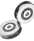 Stainless Steel Deep Groove Ball Bearing Lifting Pulley Wheel For Wire Rope 8mm Inner Diameter 400kg Capacity 50mm Wheel