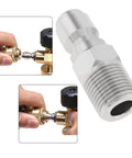 2 Pack NPT 3/8 Inch Pressure Washer Quick Connect Fittings Stainless Steel Male Adapters for Cleaning Machines