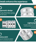Details of the Heavy Duty Three Quarter Inch Garden Hose Quick Disconnect Set, 2025 Upgraded Stainless Steel Quick Release Connectors