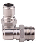 Two Pack Stainless Steel Quick Disconnect Male NPT One Half Inch Brewing Connector Sanitary Fitting For Homebrew, Heavy Duty 304