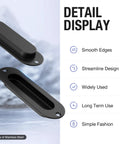 Stainless Steel Recessed Finger Pull Handle Half Inch Deep detail display with smooth edges and streamline design.