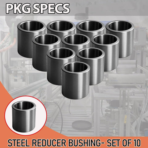 Five Eighth Inch To One Half Inch Stainless Steel Reducer Bushing Set Of Ten Round Metal Spacers for Screws Bolts and Rods