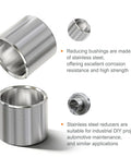 Stainless Steel Reducer Bushing Set For Screws Bolts And Rods 12 Pieces Outer Diameter Three Quarters Inch Inner Diameter Five Eighths Inch