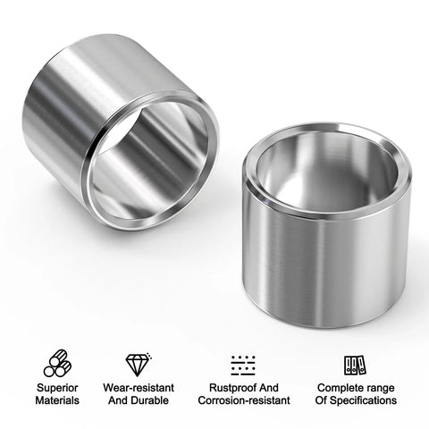 Stainless Steel Reducer Bushing Set For Screws Bolts And Rods 12 Pieces Outer Diameter Three Quarters Inch Inner Diameter Five Eighths Inch