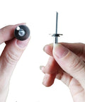 Hands holding 18-8 Stainless Steel Rivet Back-Up Washer for 1/8, 5/32, 3/16 Inch Rivets