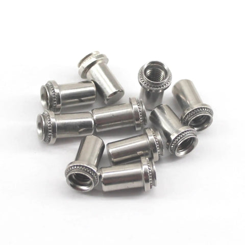 20 Pieces M6-2 Stainless Steel Rivet Nuts Waterproof Sealing Rivet Nuts Set For DIY Projects Outdoor Indoor Use Rustproof 304 Stainless Steel Fasteners
