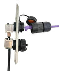 Built Tough Outdoor Ethernet Wall Plate With Dual Waterproof RJ45 CAT6 Jacks For Patios And Workshops side view
