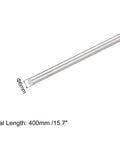 Stainless Steel Round Rods 6mm X 400mm Pack Of 5 For DIY Crafts And Model Projects Like Planes Cars And Helicopters 304 Stainless Steel Solid Shaft Rods For Gear Shafts And Motors, single rod close-up