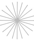 Solid Stainless Steel Rods 304, 1/16 Inch Diameter By 12 Inch Length, 10 Piece Pack arranged in a radial pattern