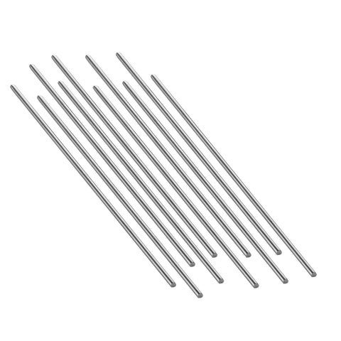 Stainless Steel Ground Round Rods 150 X 2 Mm Pack Of 20 For RC Airplanes And Model Making Heavy Duty Silver Finish