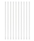Stainless Steel Solid Rods Set 3mm Diameter 100mm Length 304 Grade Pack Of 20 Lathe Bar Stock For DIY Machining