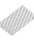 Stainless Steel Solid Rods Set 3mm Diameter 100mm Length 304 Grade Pack Of 20 Lathe Bar Stock For DIY Machining, arranged flat.