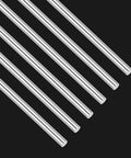 Six Pieces 304 Stainless Steel Round Rods 3mm By 300mm Lathe Bar Stock Solid Shaft Rods For DIY Projects Toy Cars Helicopters Airplanes