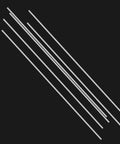 Six Pieces 304 Stainless Steel Round Rods 3mm By 300mm Lathe Bar Stock Solid Shaft Rods For DIY Projects Toy Cars Helicopters Airplanes Durable Rust Resistant