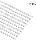 304 Stainless Steel Round Rods 3mm x 450mm Solid Shafts for DIY Model Cars Planes Helicopters Pack of 10 Silver Tone Craft Rods