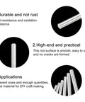 Stainless Steel Round Rods 6mm X 400mm Pack Of 5 For DIY Crafts And Model Projects Like Planes Cars And Helicopters 304 Stainless Steel Solid Shaft Rods For Gear Shafts And Motors with durability, practicality, and applications highlighted.