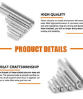 220pcs Roll Pin Set, Stainless Steel Slotted Spring Pin Assortment Kit M1.5 M2 M2.5 M3 M4 M5 M6 product and material details