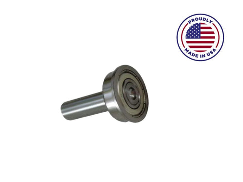 Set Of 2 Stainless Steel Roller Bearings For Ryobi BS900 Band Saw Fits Ryobi Bandsaw Replacement Parts, showing a single bearing with USA flag