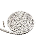 ANSI 40SS 08A stainless steel roller chain 10 feet single strand for chain driven slide gate operator and more interchangeable with ANSI 41 428 and 420 roller chain sprockets ideal replacement for commercial and residential gate systems