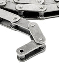 C2060SS Premium 304 Stainless Steel Conveyor Roller Chain close-up, 1.500 inch pitch, high tensile strength, 10 feet