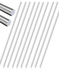 Front view of 10 pcs 2mm x 400mm 304 stainless steel round rods