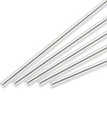 5 Pieces 4.5mm X 100mm 304 Stainless Steel Round Rods Bar For Shaft DIY Crafts And Model Cars Planes Ships Heavy Duty Stainless Rods For Hobbyist Builds