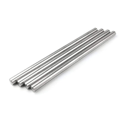 Stainless Steel 8x150mm Round Rods And Shelf Pins Four Pack Dowel Pins For Cabinet Furniture DIY Shelving Hardware Smooth Chamfered Edges
