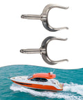 Two 316 stainless steel rowlocks for rowboat side-mount, adjustable